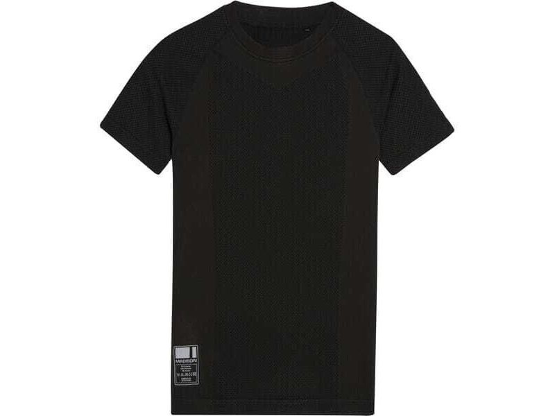 MADISON Clothing Isoler mesh men's short sleeve baselayer - black click to zoom image
