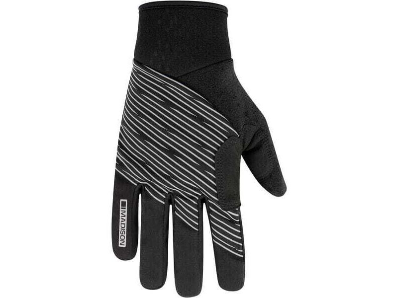 MADISON Clothing Stellar Reflective Windproof Thermal gloves, black click to zoom image