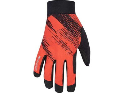 MADISON Clothing Flux Waterproof Trail Gloves, magma red perforated bolts