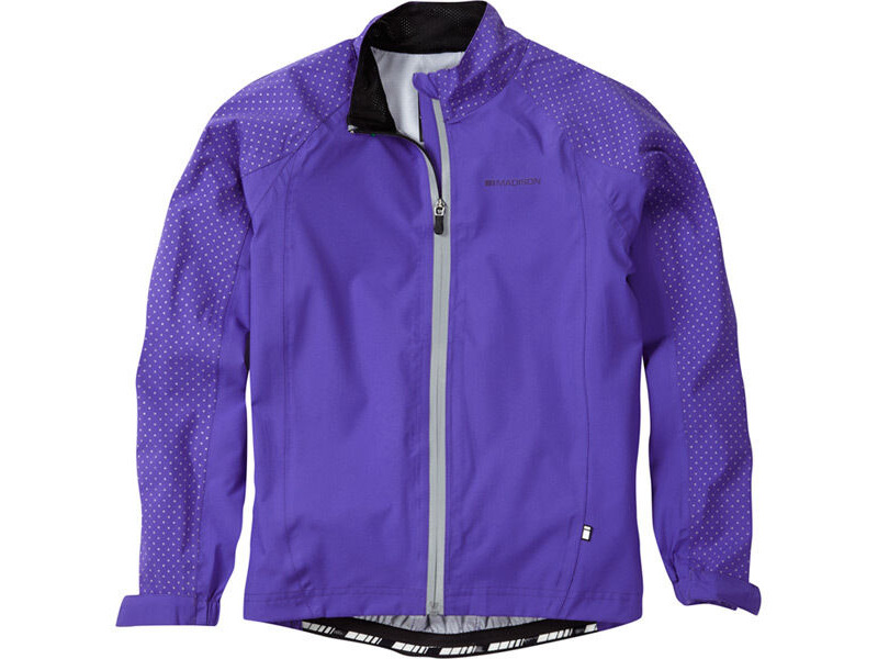 MADISON Clothing Sportive Hi-Viz youth waterproof jacket, purple reign click to zoom image