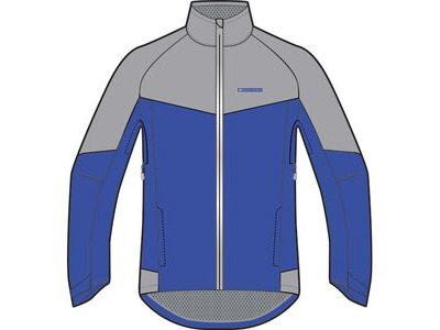 MADISON Clothing Stellar Reflective men's waterproof jacket, dazzling blue / silver