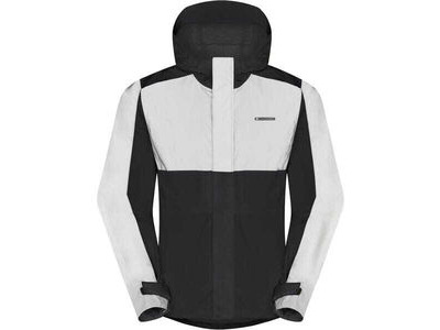 MADISON Clothing Stellar FiftyFifty Reflective mens wproof jkt - black / silver