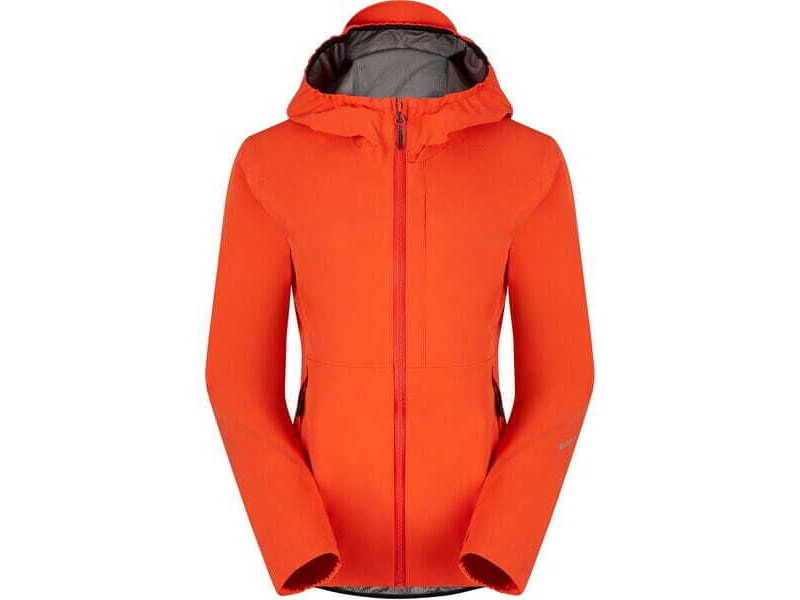 MADISON Clothing Flux 3-Layer Women's Waterproof Trail Jacket, magma red click to zoom image