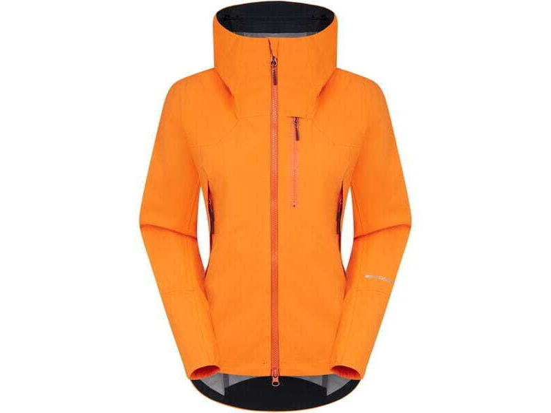 MADISON Clothing DTE 3-Layer Women's Waterproof Jacket, mango orange click to zoom image