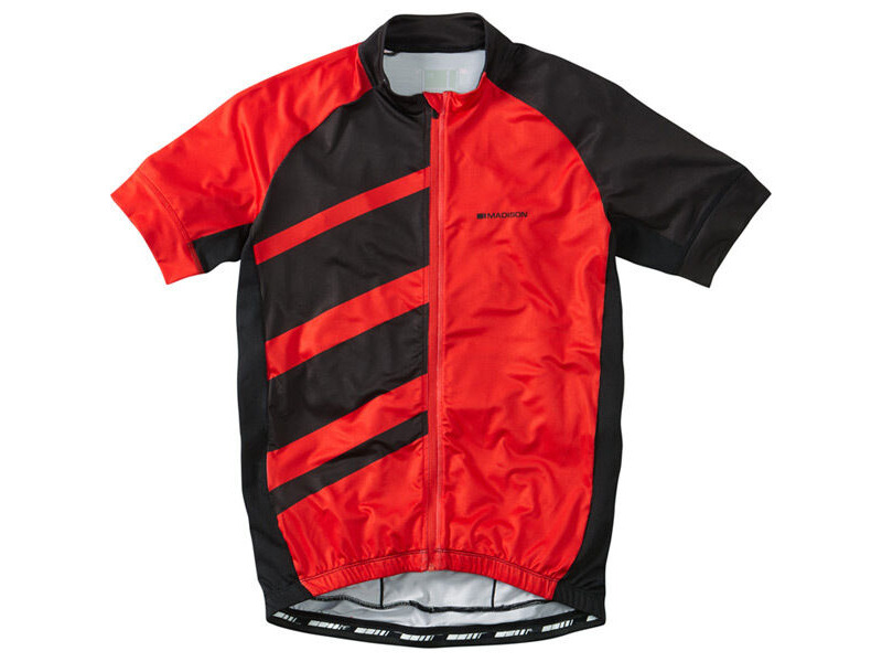 MADISON Clothing Sportive Race men's short sleeve jersey, flame red / black click to zoom image