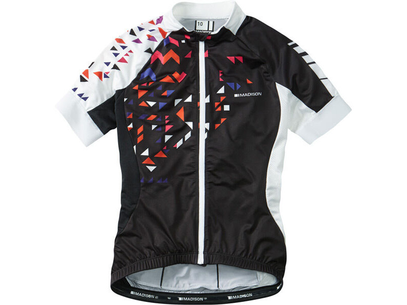MADISON Clothing Sportive women's short sleeve jersey, black / white click to zoom image