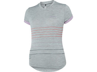 MADISON Clothing Leia women's short sleeve jersey, silver grey / violet mist