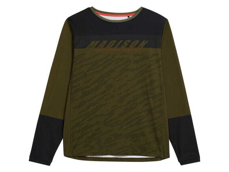 MADISON Clothing Zenith men's long sleeve thermal jersey - dark olive click to zoom image