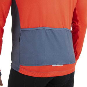 MADISON Clothing Sportive men's long sleeve thermal jersey - chilli red / navy haze click to zoom image