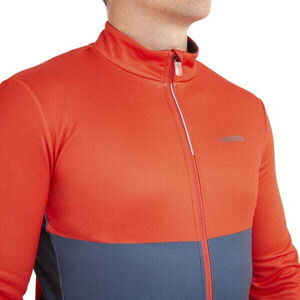 MADISON Clothing Sportive men's long sleeve thermal jersey - chilli red / navy haze click to zoom image