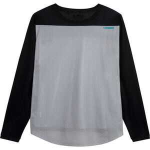 MADISON Clothing Flux men's long sleeve jersey - black / cloud grey click to zoom image