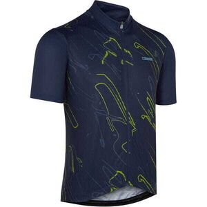 MADISON Clothing Sportive men's short sleeve jersey - brushstrokes ink navy click to zoom image