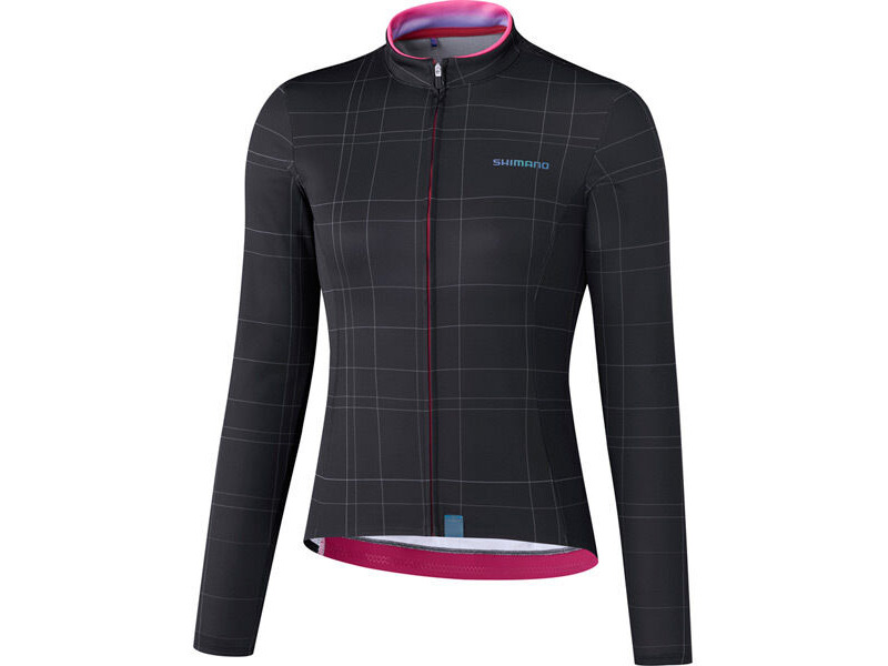SHIMANO Women's Kaede Thermal Jersey, Black click to zoom image