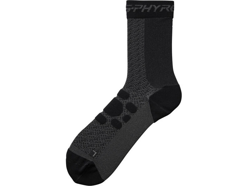 SHIMANO Unisex S-PHYRE Tall Socks, Black click to zoom image