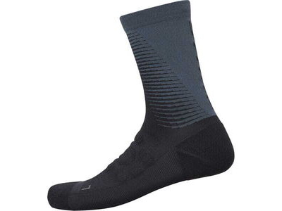 SHIMANO Unisex S-PHYRE Tall Socks, Black/Grey