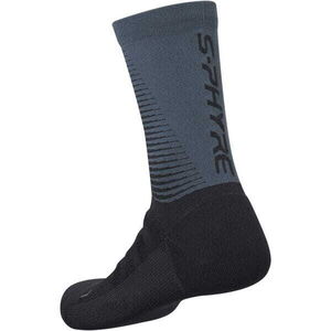 SHIMANO Unisex S-PHYRE Tall Socks, Black/Grey click to zoom image