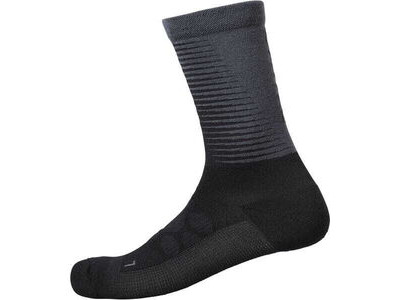 SHIMANO Unisex S-PHYRE Merino Socks, Black/Grey