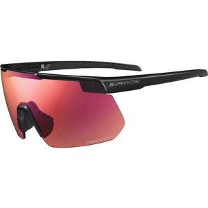 SHIMANO S-PHYRE Glasses, Metallic Black, RideScape Road Lens click to zoom image