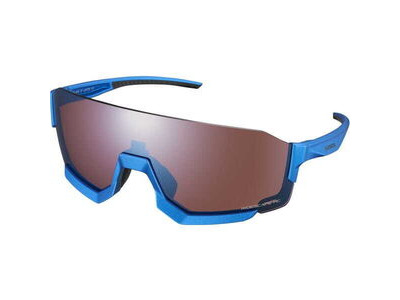 SHIMANO Aerolite Glasses, Metallic Blue, RideScape Road Lens