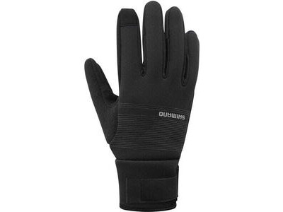 SHIMANO Unisex Windbreak Thermal Gloves, Black