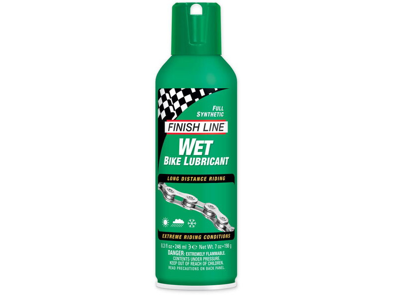 FINISH LINE Wet Chain Lube (Cross Country) Aerosol - 8 oz click to zoom image