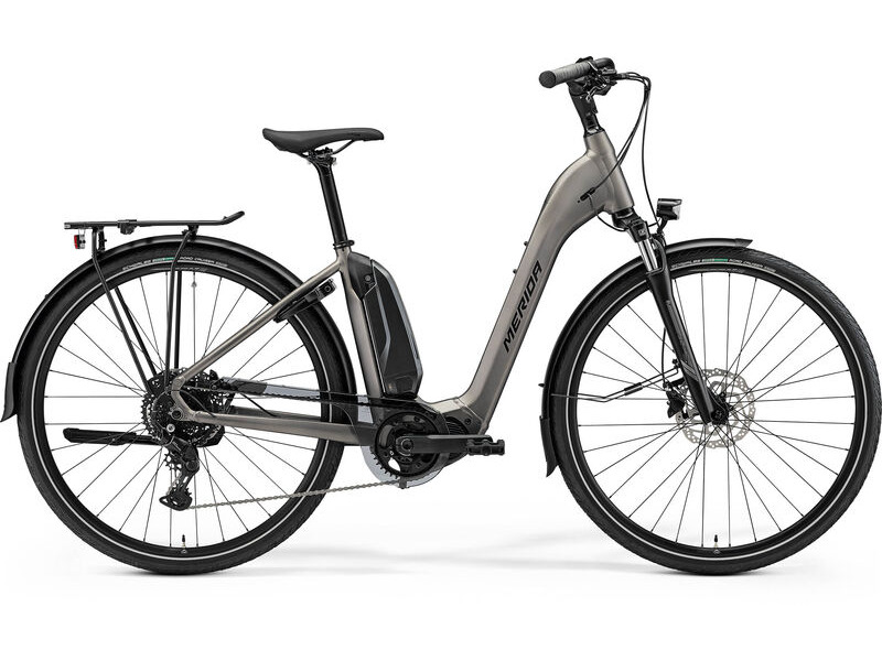 MERIDA eSpresso City 300 EQ SE - Silk Warm Slate Grey (Black) - MY26 click to zoom image