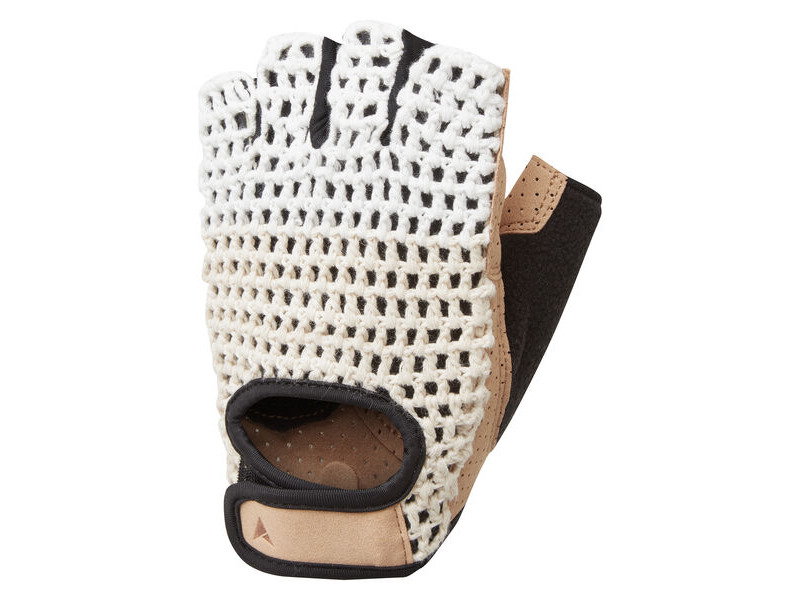 ALTURA Crochet Unisex Cycling Mitts Cream/Tan click to zoom image