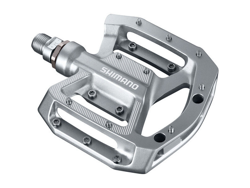 SHIMANO PD-GR500 MTB flat pedals, silver click to zoom image