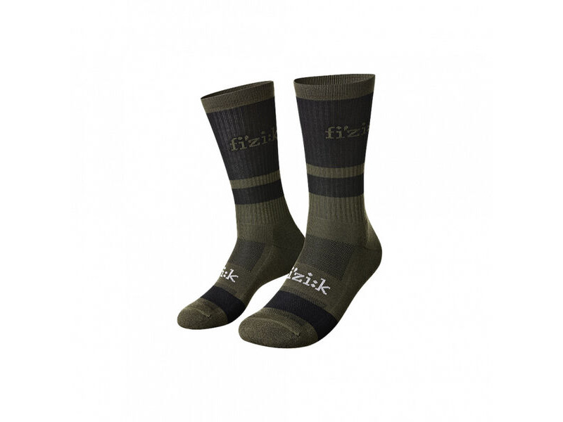 Fizik Off-road Cycling Socks Green/Black click to zoom image