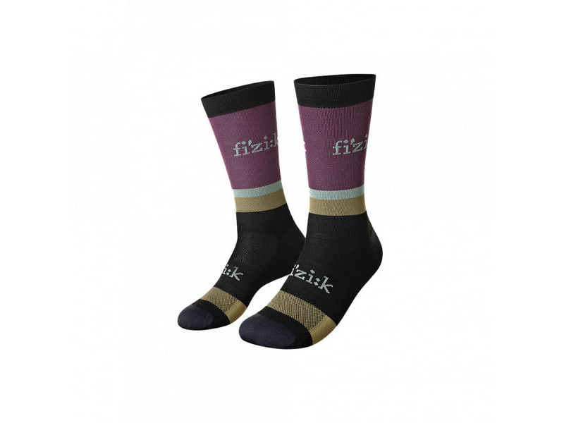 Fizik Team Edition Cycling Socks Mud/Grape click to zoom image