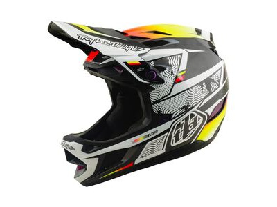 TROY LEE DESIGNS D4 Carbon MIPS Helmet Lined Up - Black