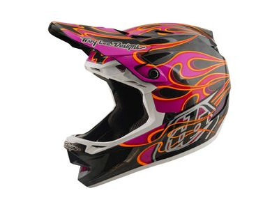 TROY LEE DESIGNS D4 Carbon MIPS Helmet Torched - Carbon/Magenta