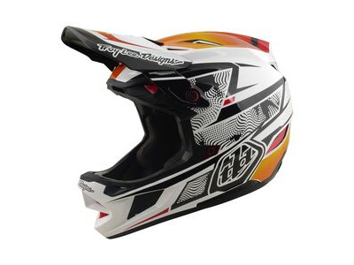 TROY LEE DESIGNS D4 Composite MIPS Helmet Lined Up - White