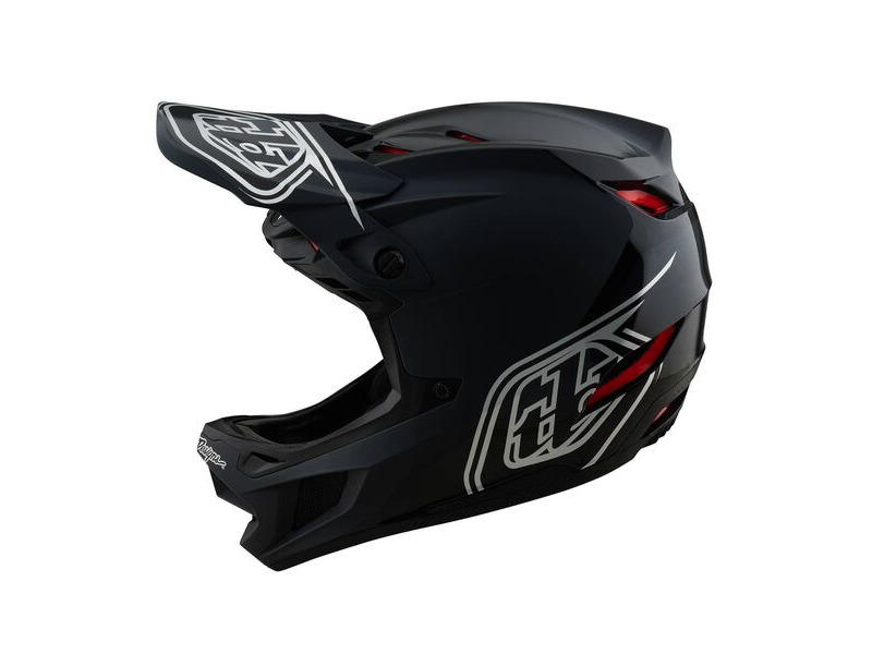 TROY LEE DESIGNS D4 Polyacrylate Helmet Shadow - Black click to zoom image