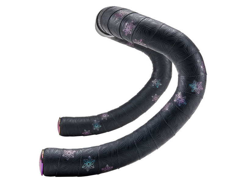 SUPACAZ Sticky Kush Galaxy Bar Tape Oil Slick + Oil Slick Plugs click to zoom image