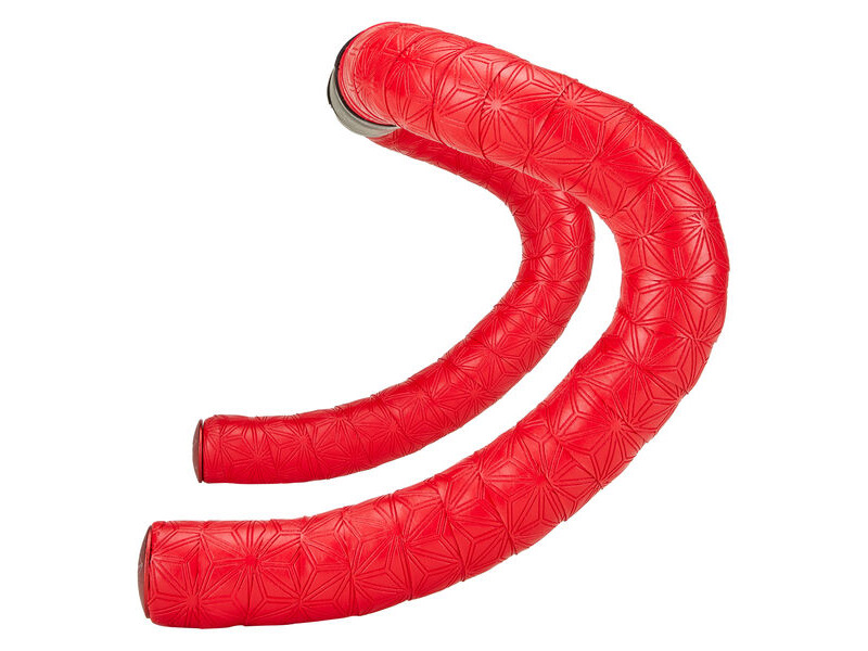 SUPACAZ Sticky Kush Classic Bar Tape Red + Ano Red Plugs click to zoom image