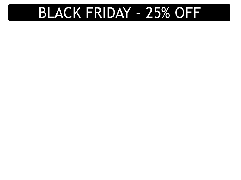 Black Friday 25% off (overlay image)